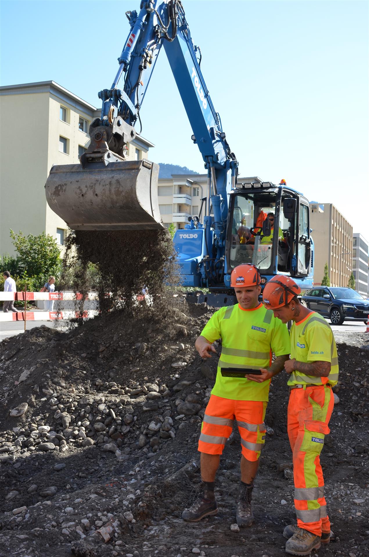 Die Neugestaltung der Bahnhofstrasse Landquart ist auf der Zielgeraden