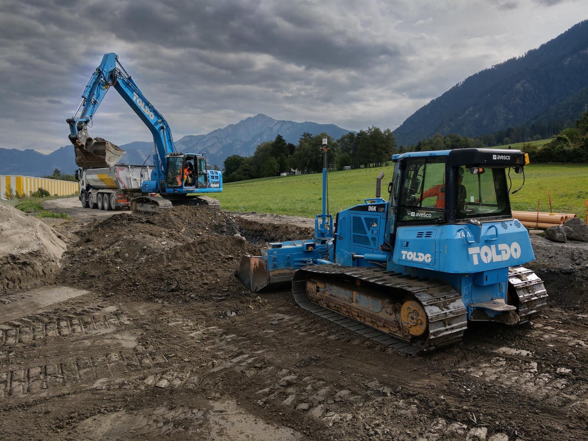 Strassenkorrektion H13 - Kreisel Felsberg bis Kreisel Plarenga